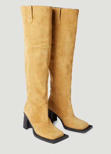 Ninamounah Howling Knee-High Suede Boots Brown nmo0252012