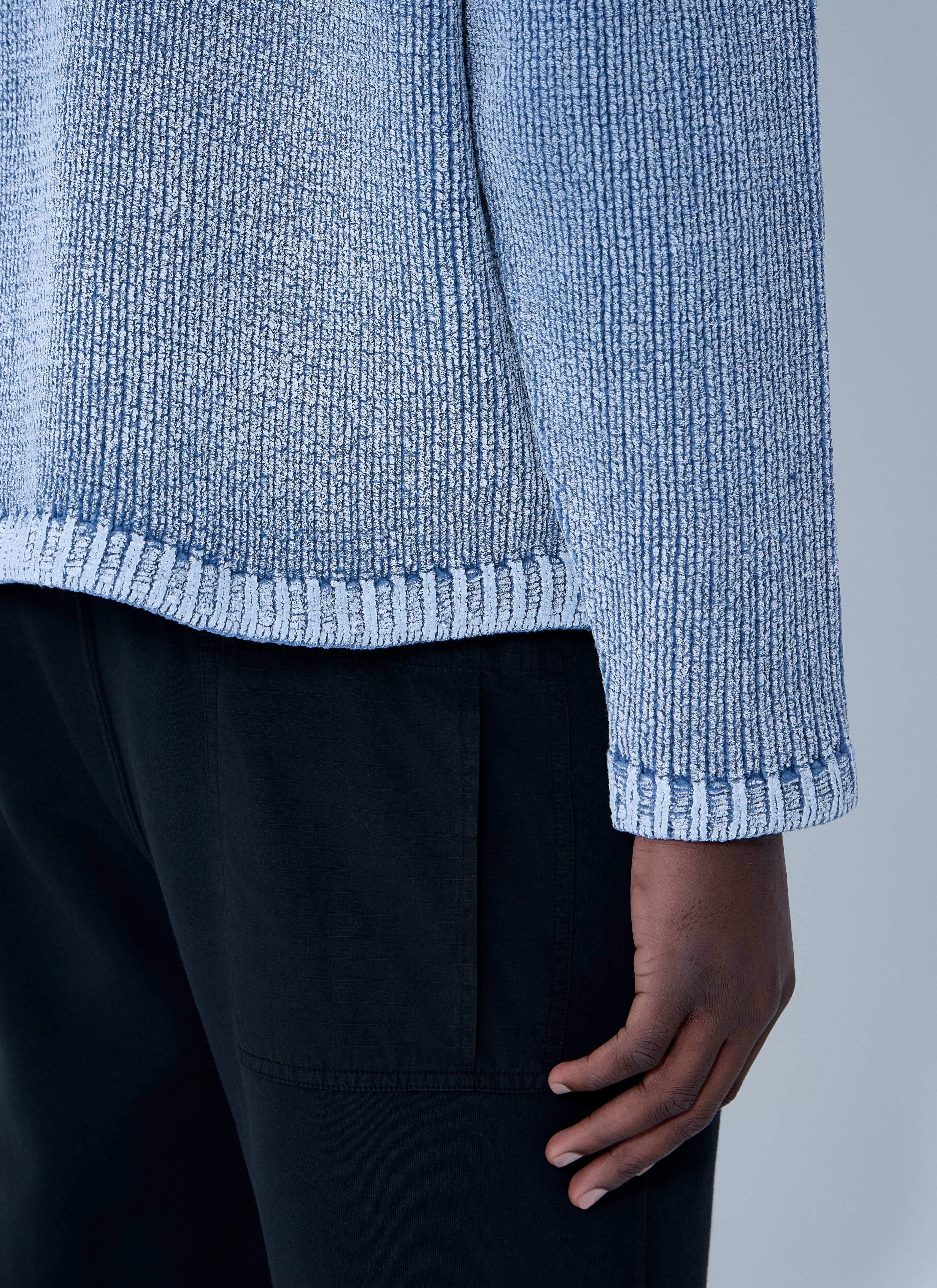 Stone Island Men's' Ombre Knit Sweater in Dark Blue | LN-CC®