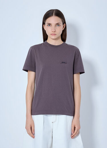 LN-CC® - Jacquemus: Gros Grain Crewneck T-Shirt - Purple Jacquemus Gros Grain Crewneck T-Shirt Purple jac0266028