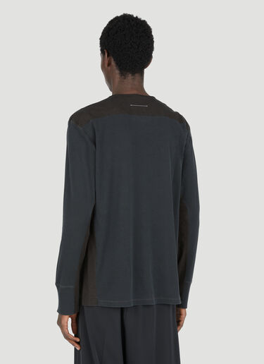 MM6 Maison Margiela リブロングスリーブTシャツ グレー mmm0153011