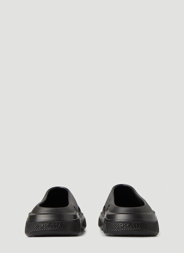 Prada Logo Embossed Foam Mules Black pra0149039