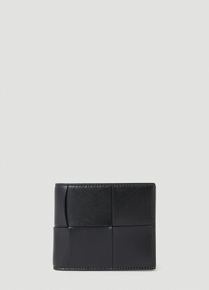 Bottega Veneta Intreccio Bi-Fold Wallet Black bov0153048