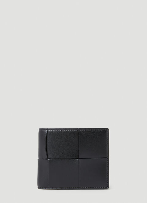 Saint Laurent Intreccio Bi-Fold Wallet Black sla0154057