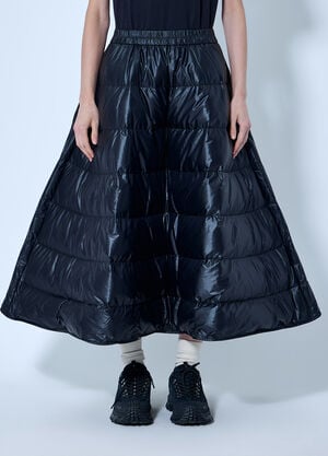 Moncler A-Line Down Midi Skirt Black mon0266025