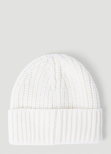 Moncler Wool Beanie Hat White mon0254033