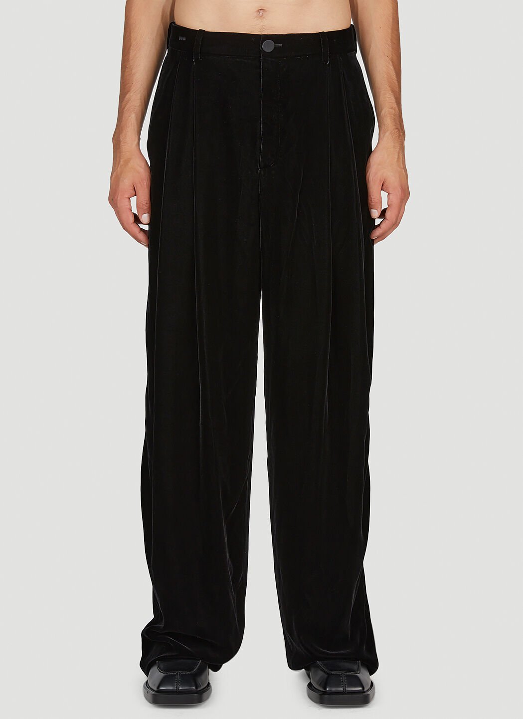 Saint Laurent Men s Velvet Pants in Black LN CC