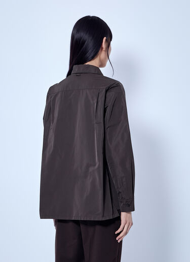 Max Mara Silk-Blend Radzimir Shirt Dark Brown max0266035