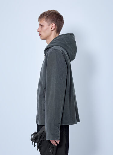 Rick Owens DRKSHDW Zip-Up Hooded Jacket Grey drk0166002