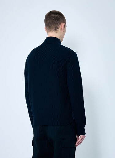 Moncler Zip-Up Padded Cardigan Navy mon0159008