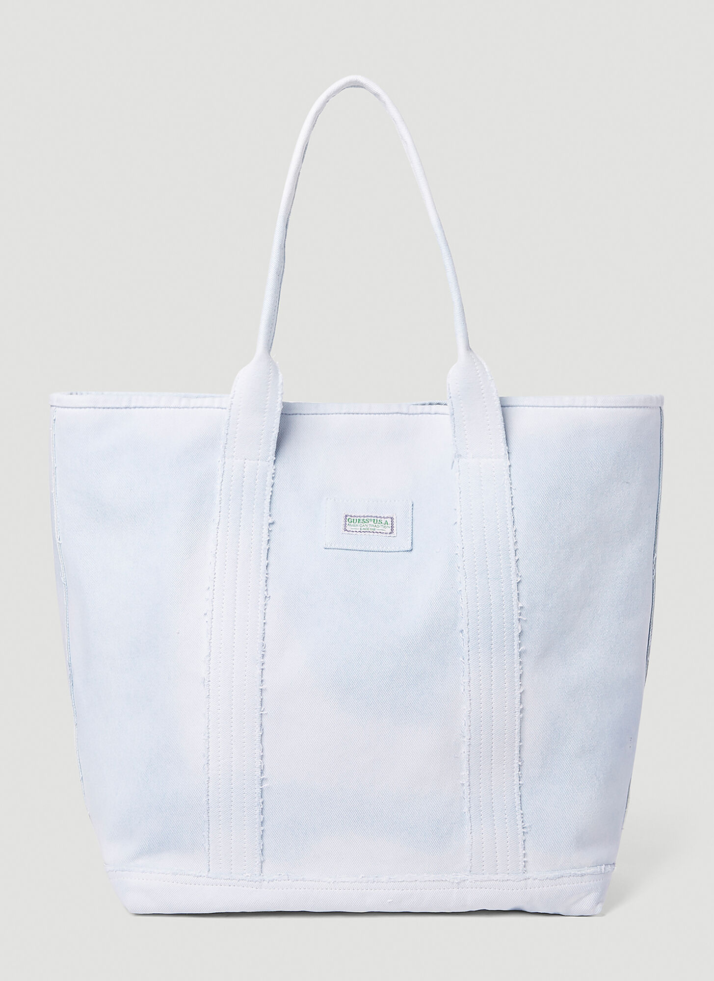Guess Usa Tote Bag In Light Blue