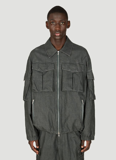 Dries Van Noten Multiple Pocket Jacket Grey dvn0156002