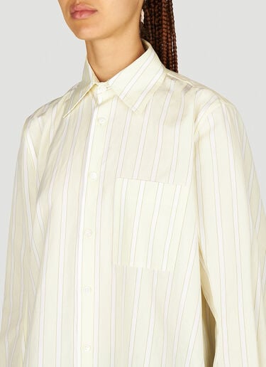 Bottega Veneta Classic Striped Shirt Yellow bov0253069