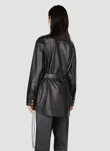 Balmain Belted Overshirt Black bln0252010