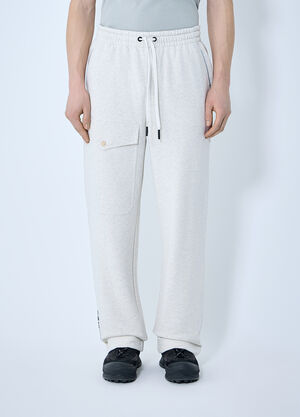 Moncler Grenoble Logo Patch Track Pants White mog0159008