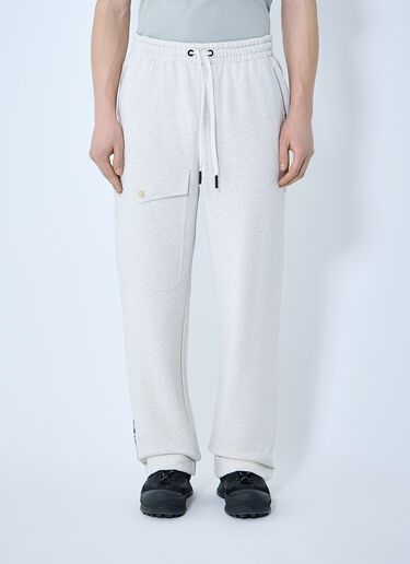 Moncler Grenoble Logo Patch Track Pants White mog0159008