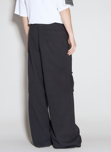 MM6 Maison Margiela Distressed Track Pants Black mmm0154006