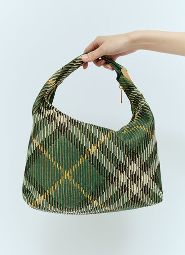 Burberry Medium Peg Duffle Handbag Green bur0255099