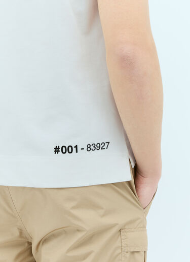 Moncler Grenoble 徽标贴花 T 恤 白色 mog0155008