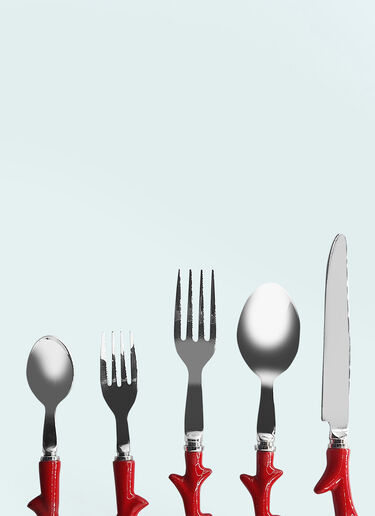 Les-Ottomans Coral Cutlery Set Red wps0691550