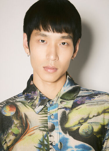 Martine Rose Printed Stretch Shirt Multicolour mtr0158008
