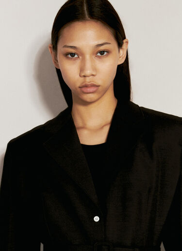 Prada 轻便马海毛单排扣夹克  黑色 pra0256050