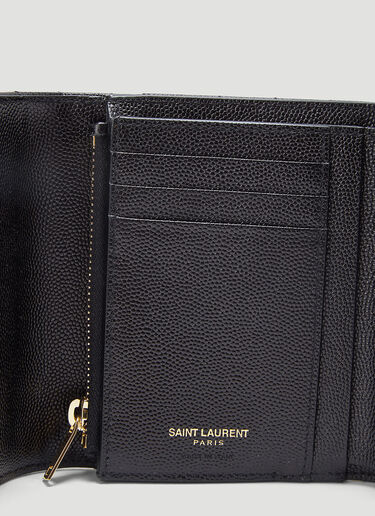 Saint Laurent Monogram Tri-Fold Wallet Black sla0243083