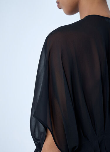 Sheer Button-Front Blouse Max Mara Sheer Button-Front Blouse Black max0264040