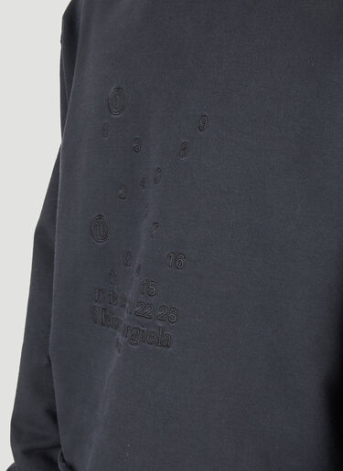 Maison Margiela Numbers Hooded Sweatshirt Black mla0151011