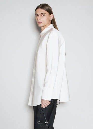 Saint Laurent Faille Overshirt White sla0156001