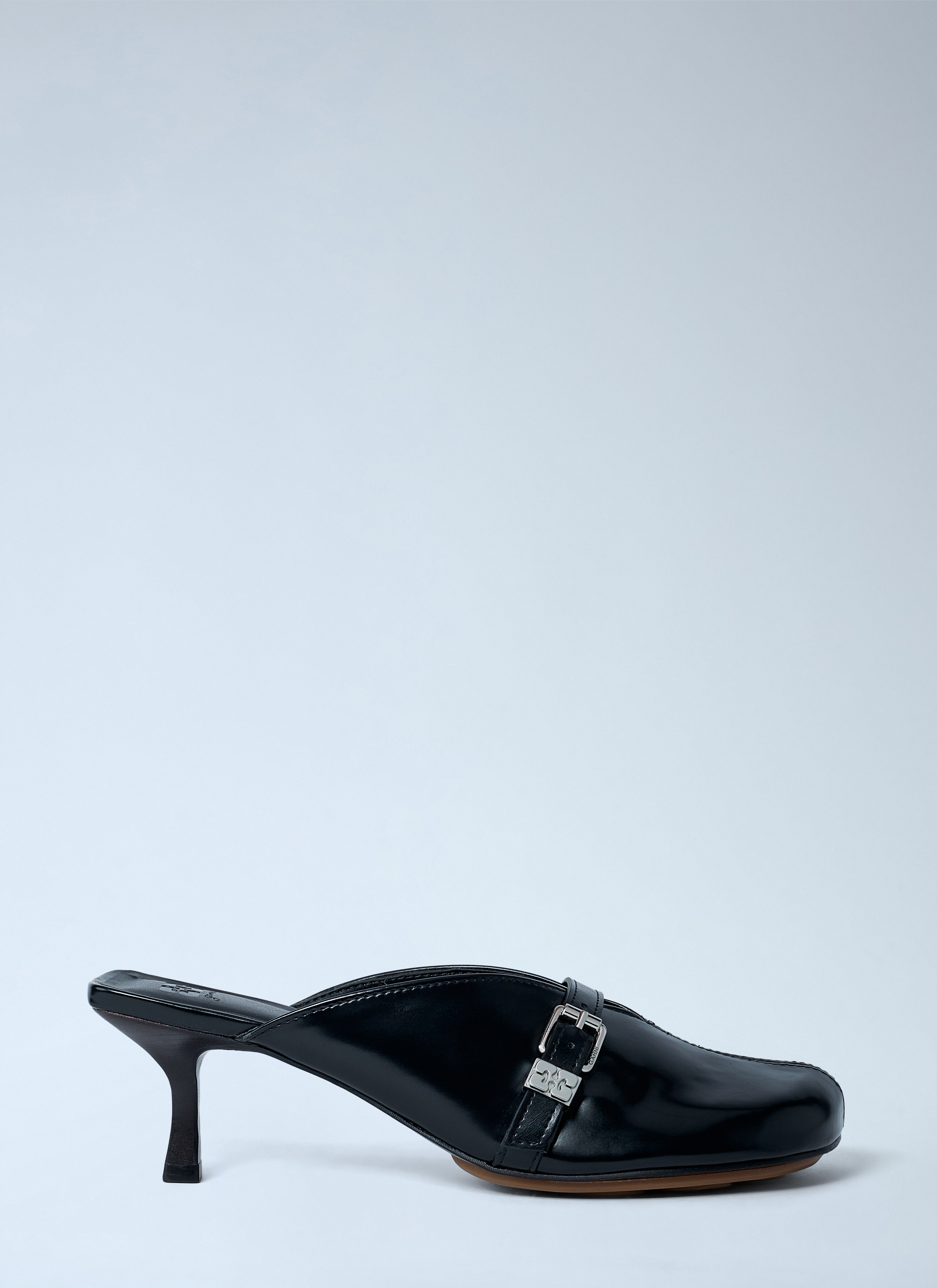 GANNI Women's' Sue Heeled Mules in Black | LN-CC®