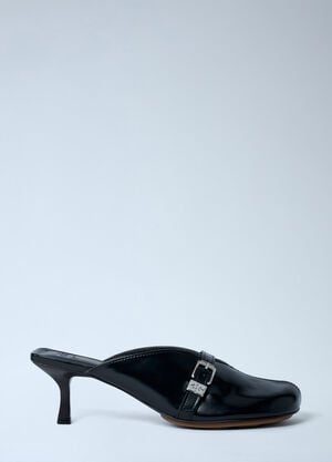 GANNI Sue Heeled Mules Black gan0262016