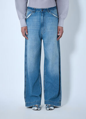 Maison Margiela Wide-Leg Denim Jeans Blue mla0264005
