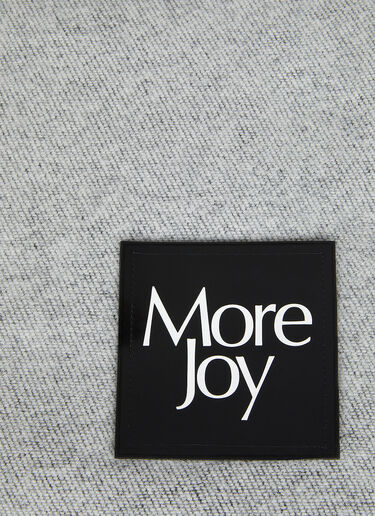More Joy Logo Print Reversible Blanket Black mjy0349014