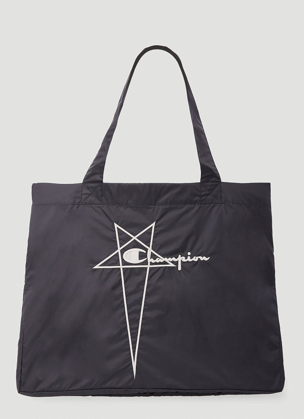 Rick Owens x Champion Logo Tote Bag Black roc0153003