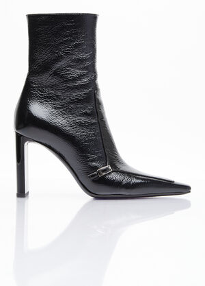 MM6 Maison Margiela Vendome Leather Boots Grey mmm0255019