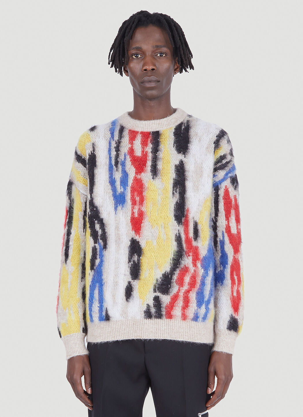 Leopard jacquard shop sweater