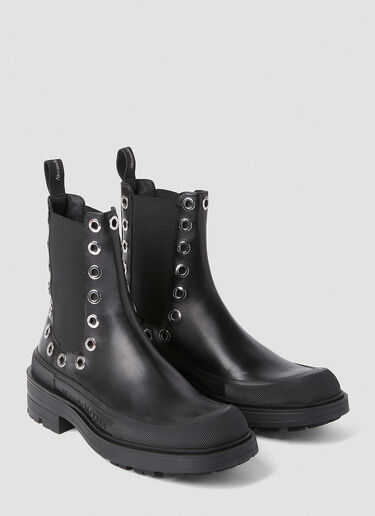 Alexander McQueen Eyelet Boots Black amq0151045