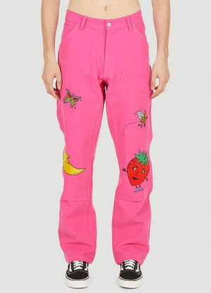 Sky High Farm Workwear Workwear Canvas Pants Pink skh0350015