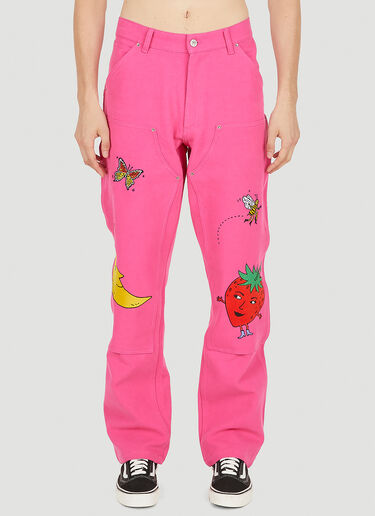 Sky High Farm Workwear Workwear Canvas Pants Pink skh0350015
