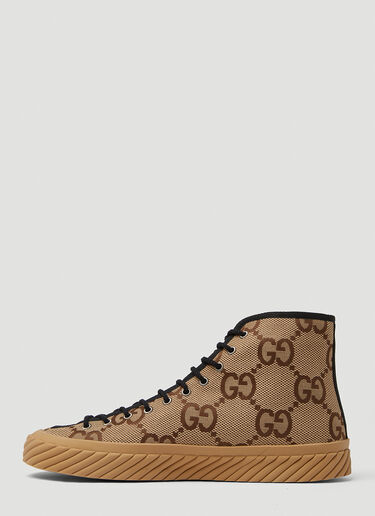 Gucci Tortuga High Top Sneakers Camel guc0150185