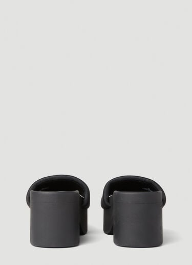 Alexander Wang Logo Motif Platform Slides Black awg0251051