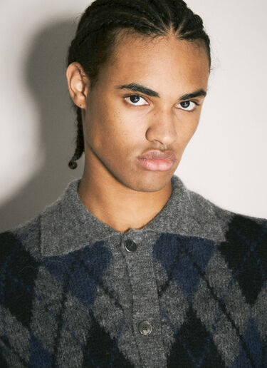 Evening Polo Sweater Our Legacy Evening Polo Sweater Grey our0358020