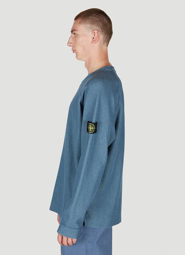 Stone Island Compass Patch Sweater Blue sto0152060
