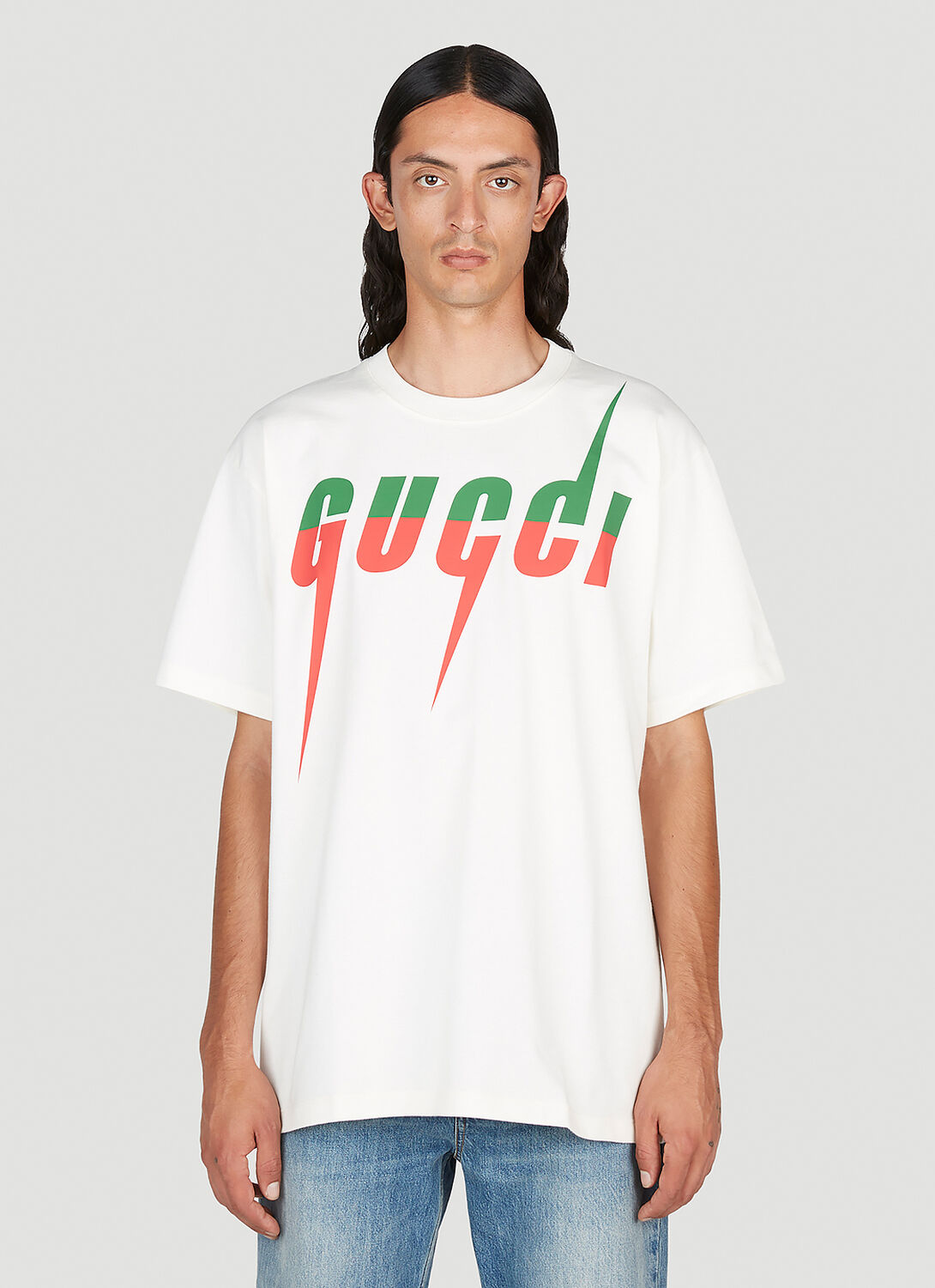 Shop Gucci Blade Print T-shirt In White