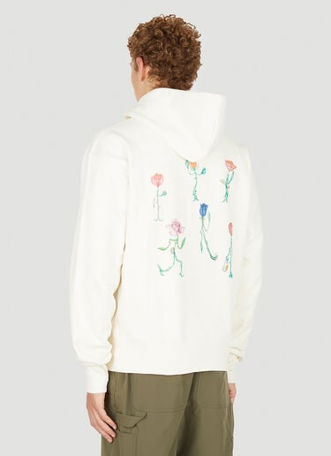 Soulland Flowers Hooded Sweatshirt White sld0150012