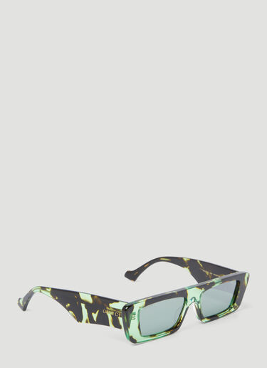 Gucci 직사각형 선글라스 그린 gus0154001