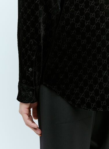 Gucci GG Velvet Shirt Black guc0155041