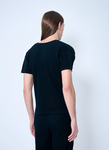 Homme Plissé Issey Miyake Pleated T-Shirt Black hmp0159013