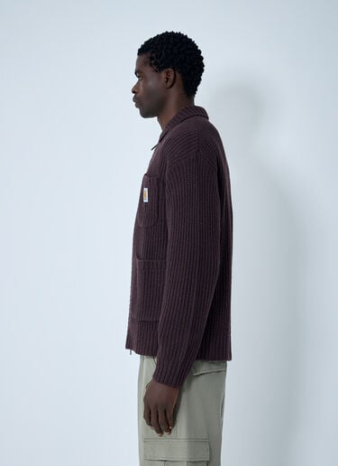 Chore Knit Cardigan Carhartt WIP Chore Knit Cardigan Brown wip0162005