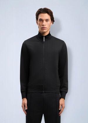 Palm Angels Curved Logo Track Jacket Black pma0164095